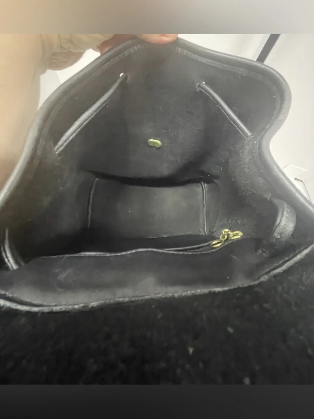 Vintage Coach Daypack #9791 Black Leather Backpack Made in USA Classic Turnlock - Picture 11 of 15